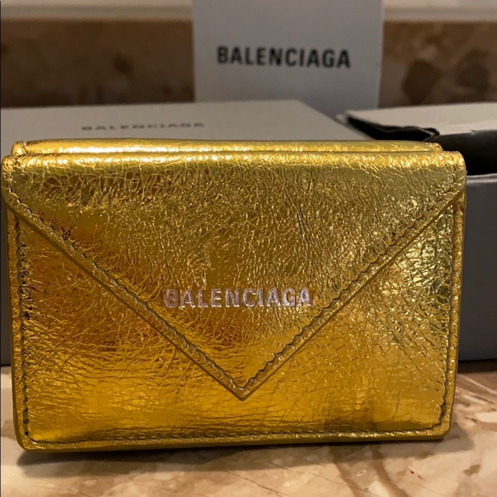 Balenciaga Gold Wallet